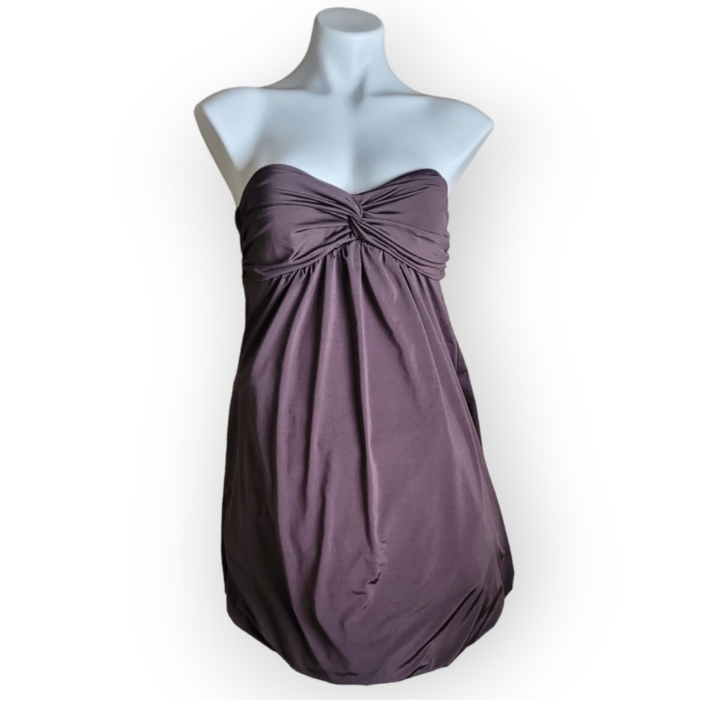 True vintage y2k strapless tube bandeau twist criss cross sweetheart dress sexy